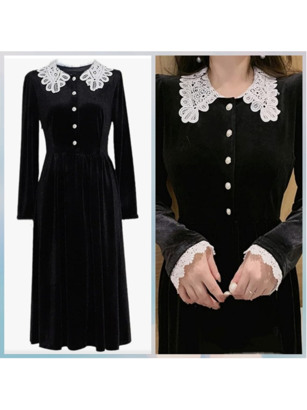 Vintage velvet A Line Dress by Nancy Johnson